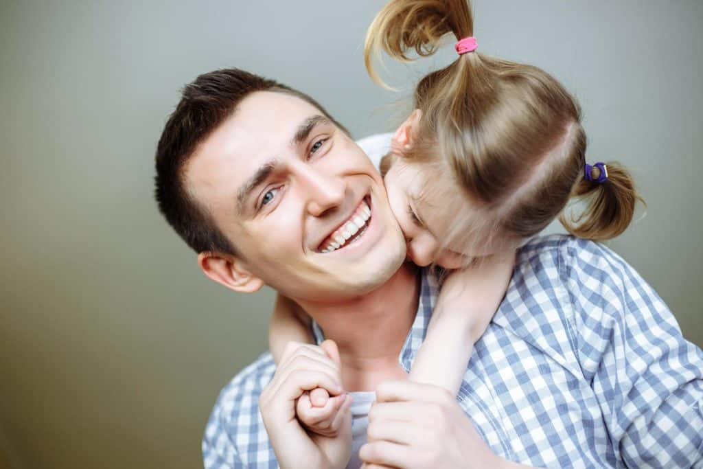 father with young daughter