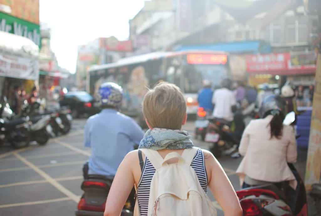 woman travelling safely after getting a cholera vaccine