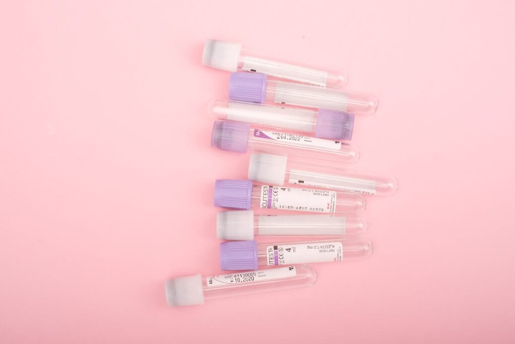 Sealed empty test tubes